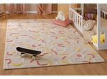 Kinderteppich SMART KIDS "Confetti 2.0", bunt (beige), B:80cm H:16mm L:150cm, Schurwolle, Teppiche, Kinderteppich, Kinder- & Spielteppich, Hoch-Tief-Effekt, Schurwolle, Kinderzimmer