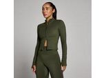 MP Damen Tempo Verkürzte Jacke - Waldgrün - S