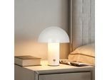 S.OLIVER LED Tischleuchte "Hillu", beige, 1, Ø 15cm H: 20cm, 1 Stk., Leuchten, dimmbar, Typ-C-Ladekabel, CCT, Akku, Tischlampe kabellos, Akkulampe, LED Tischleuchte