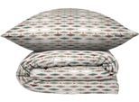 Bettwäsche SCHIESSER "Lotta aus weicher Baumwolle mit grafischem Muster", bunt (mint), B/L: 155cm x 220cm, 1 Stk., 1 Stk., Renforcé, B/L: 80cm x 80cm, 2 tlg., Renforcé, Obermaterial: 100% Baumwolle, Bettwäsche, Bettwäsche, MADE IN GREEN by OEKO-TEX