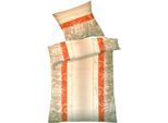 Bettwäsche DYCKHOFF "Pamela", beige, B/L: 155cm x 200cm, 1 Stk., 1 Stk., Frottee, B/L: 80cm x 80cm, 2 Stk., Frottee, Obermaterial: 75% Baumwolle, 25% Polyester, Bettwäsche, Bettwäsche, aus Weichfrottier