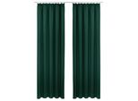 Vorhang OTTO HOME "SOLA" Gr. 2, grün (tannengrün), B:130cm H:175cm, Polyester, Polyester, Gardinen, Vorhang, Breite:130 cm, 1 Schal, einfarbig, Verdunkelung