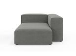 Ottomane OTTO HOME "XL HAILY links/rechts bestellbar, extra tief, Maße B/T/H: 130/160/72cm", grau (dunkelgrau), B:130cm H:72cm T:160cm, 100% Polyester, Sofas, Ottomane, als Modul oder separat verwendbar, für individuelle Zusammenstellung