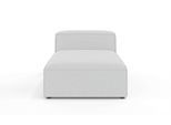 Chaiselongue OTTO HOME "XL HAILY extra tief Loungemöbel zum Relaxen, Maße B/T/H: 100/160/72 cm", grau (hellgrau), B:100cm H:72cm T:160cm, 100% Polyester, Sofas, Chaiselongue, als Modul oder separat verwendbar, für individuelle Zusammenstellung
