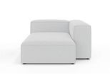 Ottomane OTTO HOME "XL HAILY links/rechts bestellbar, extra tief, Maße B/T/H: 130/160/72cm", grau (hellgrau), B:130cm H:72cm T:160cm, 100% Polyester, Sofas, Ottomane, als Modul oder separat verwendbar, für individuelle Zusammenstellung