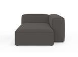 Ottomane OTTO HOME "XL HAILY links/rechts bestellbar, extra tief, Maße B/T/H: 130/160/72cm", grau (dunkelgrau), B:130cm H:72cm T:160cm, 100% Polyester, Sofas, Ottomane, als Modul oder separat verwendbar, für individuelle Zusammenstellung
