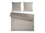 Dieter Knoll Wendebettwäsche Snako, Silber, Textil, Abstraktes, 200x200 cm, Oeko-Tex® Standard 100, Oeko-Tex® Made IN Green, pflegeleicht, atmungsaktiv, schadstoffgeprüft, Schlaftextilien, Bettwäsche, Bettwäsche, Satin-Bettwäsche
