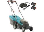 Elektro-Rasenmäher Gardena PowerMax 32/36V P4A - 2 Batterien 18V/2.5Ah - Schnittbreite 32 cm