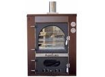 AgriEuro Magnus 80 Deluxe INC - Einbau-Holzbackofen aus Edelstahl - kupferfarben