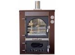 AgriEuro Magnus 100 Deluxe INC - Einbau-Holzbackofen aus Edelstahl - kupferfarben