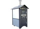 AgriEuro Medius Plus 100 EXT - Edelstahl Holzbackofen für draußen - Lüftungssystem