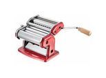 Imperia iPasta T.2/6,5 mm Rot - Manuelle Nudelmaschine aus Edelstahl