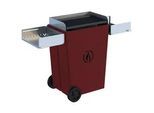 Linea VZ Party rot - Pelletgrill mit Pyrolyse-Technologie auf Rädern