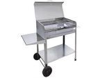 Mille Achille Small - Handgefertigter Holzkohlegrill aus Edelstahl - 47,5x37cm
