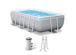 Intex Prisma Frame 26784NP - 300x175x80 cm - Aufstellpool + Filterpumpe und Poolleiter