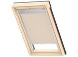 Verdunklungsrollo VELUX "DBL P06 4230", beige, P06, Aluminium, Polyester, Rollos, Verdunklungsrollo, alufarbene Führungsschienen & Griffleiste