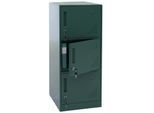 Spind MCW-P63, Schließfach Wertfachschrank Schließfachschrank 3 Türen, 90x38x45cm Stahl ~ grün