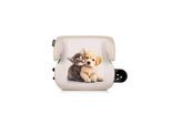 Chipolino Kindersitzerhöhung Go Boost i-Size Isofix (125-150cm) Getränkehalter beige