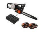 WORX WG385E NITRO - Akku-Astkettensäge - 2x20V/4Ah - Schwert 40 cm