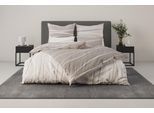 Wendebettwäsche OTTO HOME "Alvara", beige (taupe), B/L: 135cm x 200cm, 1 Stk., 1 Stk., Linon, B/L: 80cm x 80cm, 2 Stk., Linon, Obermaterial: 100% Baumwolle, Bettwäsche, Wendebettwäsche, in Gr. 135x200 oder 155x220 cm, 100% Baumwolle, grafisches Motiv
