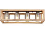 GLOBO LIGHTING Deckenleuchte "PETTEY", schwarz, 1 Stk., Leuchten, Deckenlampe/Glas rauchfarben/Essbereich/Wohnzimmer, Deckenleuchte