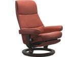 Relaxsessel STRESSLESS "View", henna batick, B:79cm H:109cm T:77cm, Leder BATICK: BATICK ist ein leicht korrigiertes, durchgefärbtes und genarbtes Möbelleder, bei dem die meisten Unebenheiten und Spuren in der Regel entfernt wurden.;Leder PALOMA: PALOMA ist ein durchgefärbtes Semianilin-Möbelleder mit natürlicher Narbung.;ROHLEDER Stoff Q2 FARON: Ein fester zuverlässiger Bouclé mit einem strukturi
