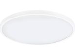 EGLO Aufbauleuchte "Fueva 1 Deckenlampe, Aufbaulampe, Aluminium und Kunststoff, Lampe", weiß, 1, Ø 60cm H: 3cm, 1 Stk., Leuchten, Aufbauleuchte - H3 x Ø60 cm - weiß - 27W inkl.