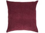 Dekokissen PAD "CASUAL", rot (bordeaux, unifarben), B:50cm L:50cm, Polyacryl, Polyester, Dekokissen_Sitzkissen_Kissenhüllen, Made in Europe