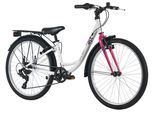 Kinderfahrrad DACAPO "DaCapo Kinderfahrrad 24" Cindy 7 Gänge - Ab 8 Jahre" Gr. 32, weiß, Fahrräder, Kinder, 32cm, 24 Zoll (60,96cm) hinten: 24 Zoll (60,96cm)