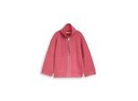 TOM TAILOR Damen Boxy Fit Scuba Sweatjacke, rot, Uni, Gr. M