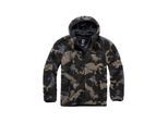 Anorak BRANDIT "Brandit Herren Teddyfleece Worker Jacket", Herren, Gr. 5XL, grün (schwarzcamo), 100% Polyester, unifarben, normal, ohne Ausschnitt, Jacken