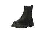 Stiefel CLARKS "Orinoco3 Top", Damen, Gr. 39,5, schwarz, Kunstfaser, Leder, Schuhe Stiefel, mit elastischen Einsätzen an den Seiten
