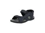 Sandale GEOX "Geox Wanderschuhe Lederimitat", Herren, Gr. 43, navy, grau, Lederimitat, Schuhe Sandale