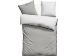 Bettwäsche OTTO HOME "Desner2", grau (grau, silber), B/L: 200cm x 200cm, 1 Stk., 2 Stk., Microfaser, B/L: 80cm x 80cm & 80cm x 80cm, 3, Microfaser, Obermaterial: 100% Polyester, Bettwäsche, Bettwäsche, Premium Qualität, sehr weich, uni, ab 135x200 cm
