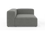 Ottomane OTTO HOME "HAILY links/rechts bestellbar, Loungemöbel, Maße B/T/H: 130/130/72 cm", grau (dunkelgrau), B:130cm H:72cm T:130cm, 100% Polyester, Sofas, Ottomane, als Modul oder separat verwendbar, für individuelle Zusammenstellung