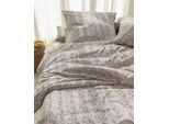 Bettwäsche IRISETTE "Tokio 8567", natur, B/L: 135cm x 200cm, 1 Stk., 1 Stk., Mako-Satin, B/L: 80cm x 80cm, 2 Stk., Mako-Satin, Obermaterial: 100% Baumwolle, Bettwäsche, Bettwäsche, seidiger Glanz, besonders weich und hautschmeichelnd