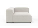 Ottomane OTTO HOME "HAILY links/rechts bestellbar, Loungemöbel, Maße B/T/H: 130/130/72 cm", beige (creme), B:130cm H:72cm T:130cm, 100% Polyester, Sofas, Ottomane, als Modul oder separat verwendbar, für individuelle Zusammenstellung