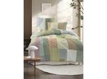 Bettwäsche IRISETTE "Lotus 8592", salbei, B/L: 155cm x 220cm, 1 Stk., 1 Stk., Lyocell, B/L: 80cm x 80cm, 2 Stk., Lyocell, Obermaterial: 100% Lyocell, Bettwäsche, Bettwäsche, atmungsaktiv, temperaturausgleichend