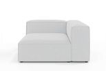 Ottomane OTTO HOME "HAILY links/rechts bestellbar, Loungemöbel, Maße B/T/H: 130/130/72 cm", grau (hellgrau), B:130cm H:72cm T:130cm, 100% Polyester, Sofas, Ottomane, als Modul oder separat verwendbar, für individuelle Zusammenstellung