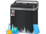 KESSER® 32 L Kühlbox 12V, 230V Stecker, Mini-Kühlschrank, Thermoelektrische Warmhaltebox