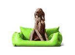 Tierlando NEMO Hundebett Hundesofa S M L Hundekorb Katzenbett 65 80 100cm kiwi 65 cm, 20 cm, 50 cm