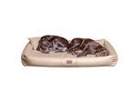 Tierlando CLIFFORD SOFT orthopädisches Hundebett beige 85 cm, 16 cm, 60 cm