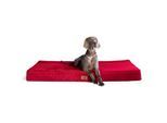 Tierlando STUART ORTHO PLUS - Orthopädische Hundematte dunkelrot 80 cm, 13 cm, 60 cm