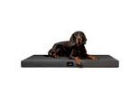 Tierlando ALICE EASY CLEAN Orthopädische Hundematratze aus Kunstleder schwarz/ graphit 1,5 m, 9 cm, 1 m