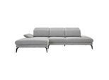 Stylife Ecksofa, Grau, Metall, 4-Sitzer, L-Form, Ottomane links, 289x180 cm, Stoffauswahl, seitenverkehrt erhältlich, Hocker Rücken echt, Wohnzimmer, Sofas & Couches, Wohnlandschaften, Ecksofas