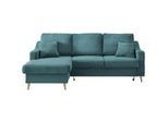 Ecksofa Valentina Petrol Cord