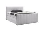 Boxspringbett Malaga Hellgrau ca. 180x200cm