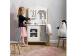 Kinderküche Molly Grau/Weiß Echtholz/MDF