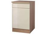 Küchenunterschrank 'Cardiff' Creme/Eiche
