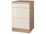 Küchenunterschrank 'Cardiff' Creme/Eiche